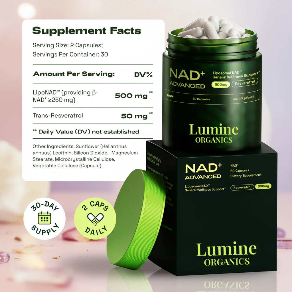 NAD+ Advanced - Anti Aging Support Capsules - Image 3