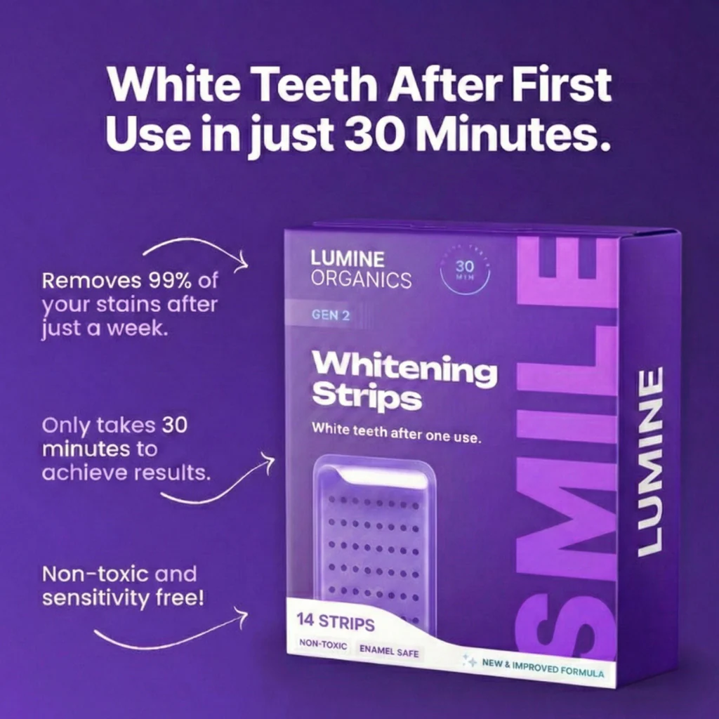 Purple Whitening Strips — Instant Brightening Strips - Image 6