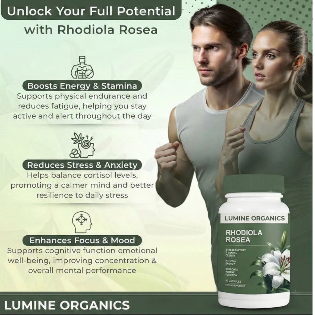 Rhodiola Rosea – Stress & Cognitive Support Capsules - Image 5